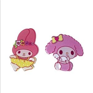 My Melody hair clips